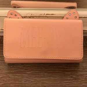 Pink cat wallet